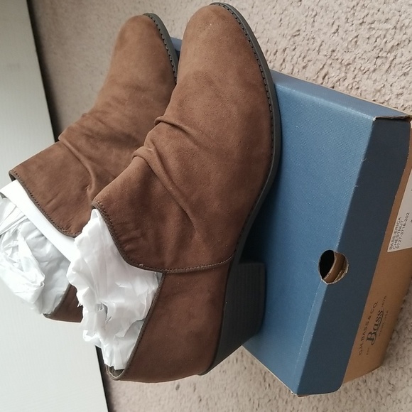 NWB G.H. Bass & Co. Chestnut Ruched Erica Ankle Boot - Picture 5 of 11